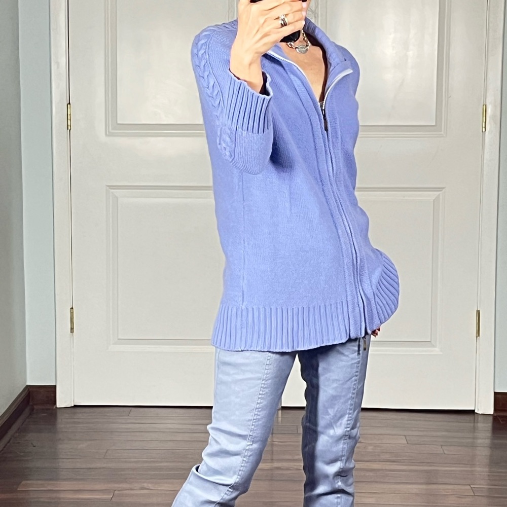IN CASHMERE by colour works 100% cashmere zip up sweater - Picture 5 of 11